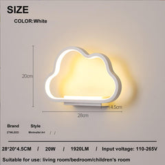 ZTWLEED LED stenska svetilka 20W 2200lm