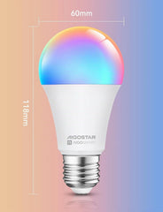 2x AIGOSTAR pametna LED žarulja RGB s daljinskim upravljačem