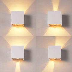 AUDOR 12W LED stenska svetilka z nastavljivim kotom svetlobe - bela