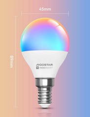 4x AIGOSTAR E14 Bluetooth pametna LED žarnica