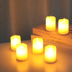 JHY DESIGN Set 6 LED utripajočih baterijskih sveč