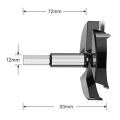 HSAWBIT Forstnerjev sveder za les 100 mm s šestrobim vpetjem