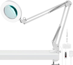 YOUKOYI LED povečevalna namizna svetilka 5x s kovinsko roko