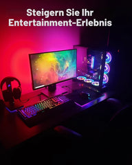 AURORIONCG 4-stranski USB RGBIC LED trak za 24" monitor