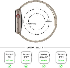 ANLINSER kovinski pašček za Apple Watch 38 - 42 mm