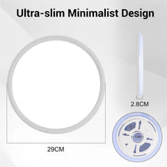 2x MOSSCO 29 cm LED stropna luč z daljincem