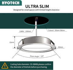 KYOTECH vgradna LED luč 230 V G4, 4 W, 4000 K nevtralna bela