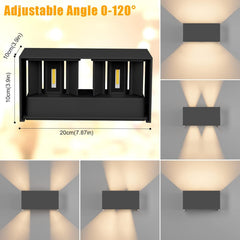 KLIGHTEN 24 W LED stenska svetilka za zunanjo in notranjo uporabo