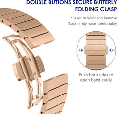 NEWWAYS kovinski pašček za Apple Watch iz nerjavečega jekla