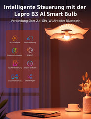 4x LEPRO pametna LED žarnica z WiFi/Bluetooth
