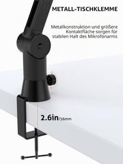SUNMON nastavljiva mikrofonska roka 360° z adapterjem