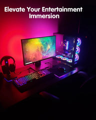 AURORIONCG USB RGBIC 4-stranski LED trak za 34" monitor