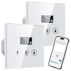 ALLEVOI Wi-Fi stikalo za rolete z LCD-zaslonom 80 × 80 mm