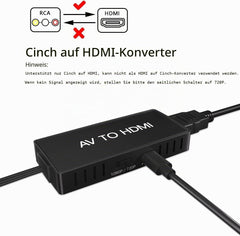 DIGITPRO RCA–HDMI pretvornik 1080p za AV/CVBS signal