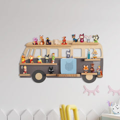 TODECO Tonie stenska polica v obliki avtobusa za Toniebox figure