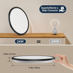2x TAIPOW LED stropna svetilka z daljincem, 3000–6500K