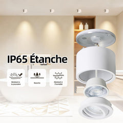 4x MEGA LUMEN LED nadgradni stropni reflektor IP65 5W