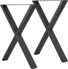 2x YITYDaMai Kovinske X noge za mizo 40 cm črne