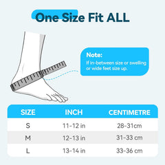 AGPTEK M Nastavljiva Opornica za gleženj z odstranljivimi stabilizatorji