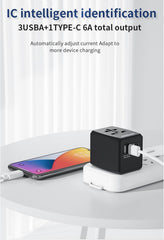 NANOLAKE univerzalni potovalni adapter EU/UK/US/AUS