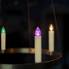 YUNSHENG RGB LED božične svečke z daljincem - set 30 kosov