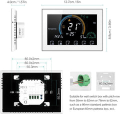IRISHOM BHT-8000-GC WiFi sobni termostat za plinski kotel, LCD, programabilen