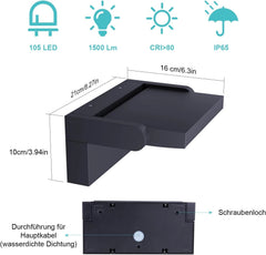 KLIGHTEN LED stenska svetilka 24 W IP65
