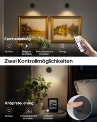2x GOODEA polnilna stenska LED reflektorja z daljincem