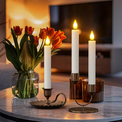 SOULBAY Set 10 punjivih LED svijeća s daljinskim upravljačem i stanicom za punjenje