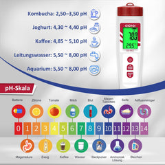 GIDIGI digitalni tester vode H2/pH/ORP/ temperatura z ATC