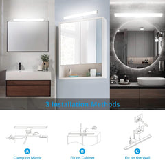 AZHIEN LED svetilka za ogledalo 40cm, 4000K, IP44