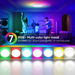 YILAIE RGB LED stropna svetilka z daljinskim upravljalnikom 24W