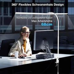 HENSAM 80 cm LED namizna svetilka s sponko