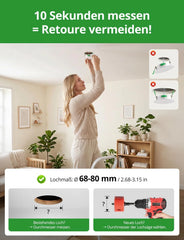 10x HOMEOW 87 mm vgradni LED reflektor