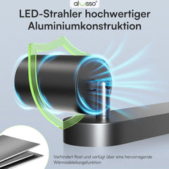 ALUSSO stropna svetilka s 3 vrtljivimi GU10 LED reflektorji
