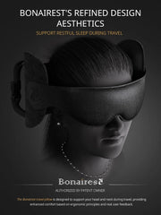 BONAIREST Potovalna blazina za potovanja z 360° oporo glave in masko