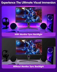 AURORIONCG USB RGBIC 4-stranski LED trak za 34" monitor
