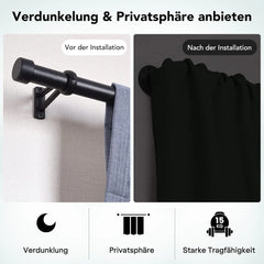 GEEBOBO teleskopska kovinska palica za zavese 76–152 cm