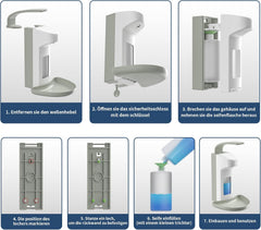 RDJ-DISPENSER stenski dozirnik za milo 500 ml