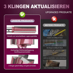 WOBLLMX rezkar s 3 rezili 10×30 mm in 8 mm steblom