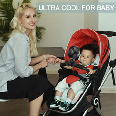 COMLIFE prenosni USB ventilator s fleksibilnim stojalom in LED-lučjo