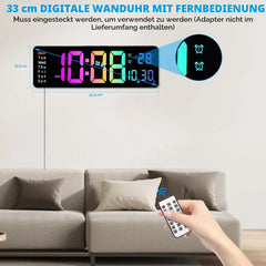 Sukeen Digitalna stenska ura z daljinskim upravljanjem