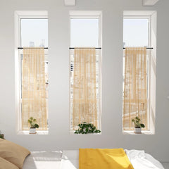 2x AIZESI Raztegljiva karnisa brez vrtanja 50–69 cm črna