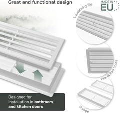 VENT SYSTEMS 45×9cm dvostranska vratna prezračevalna rešetka
