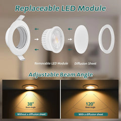 6x KYOTECH 80 mm vgradni LED reflektor 5 W IP44