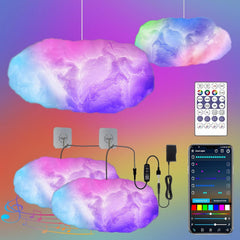 2x LICHASER RGB LED oblak luč z aplikacijo