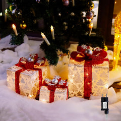 CCLIFE LED dekorativni darovni paketi – set 3 komada