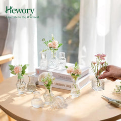 HEWORY set 38 mini steklenih vaz za dekoracijo