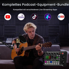 BEKASA podcast komplet z kondenzatorskim mikrofonom