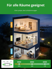 9x HOMEOW 85 mm vgradni LED reflektor 6 W, 3000–6500 K